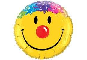 MICROFOIL - Smile Face - 9 inch - Qualatex - Airfilled