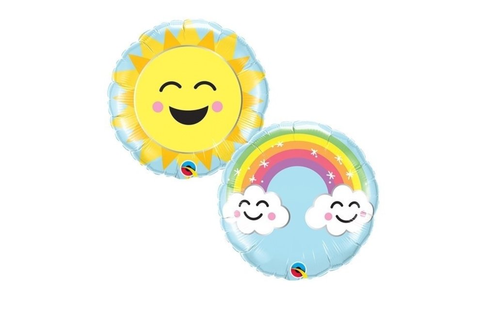 MICROFOIL - Sunshine Rainbow - 9 inch - Qualatex