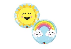MICROFOIL - Sunshine Rainbow - 9 inch - Qualatex