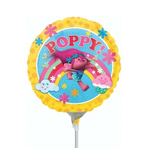 SALE > MICRO - Trolls Poppy Rainbow - 9inch - Anagram - leeg