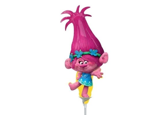 SALE > MICROFOIL - Trolls Poppy Shape - 14 inch - Anagram - Airfilled