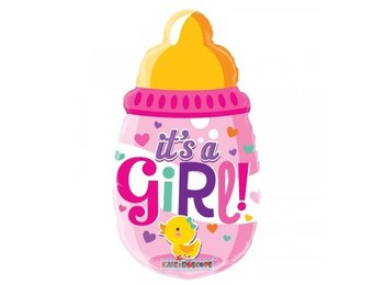 14"/35cm - Baby Bottle Girl - zelfsluitend incl.stick