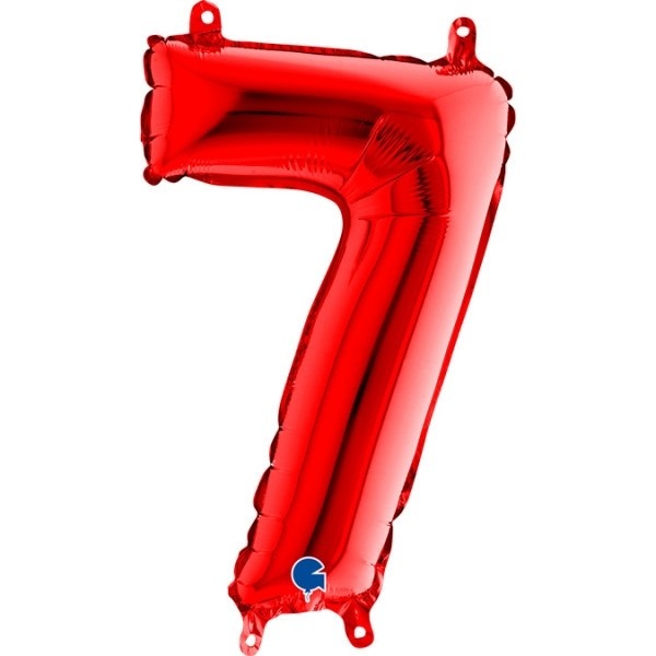 Cijfer Mini Red 7 - 14"/36cm zelfsluitend