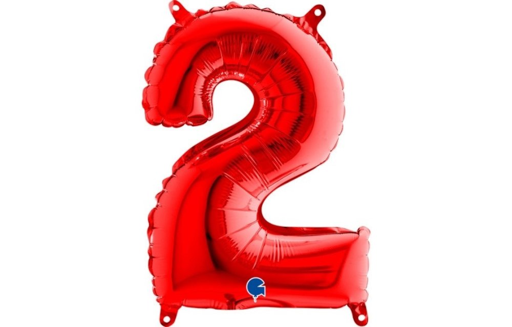 Cijfer Mini Red 2 - GRABO - 14 inch