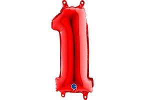 Cijfer Mini Red 1 - GRABO - 14 inch