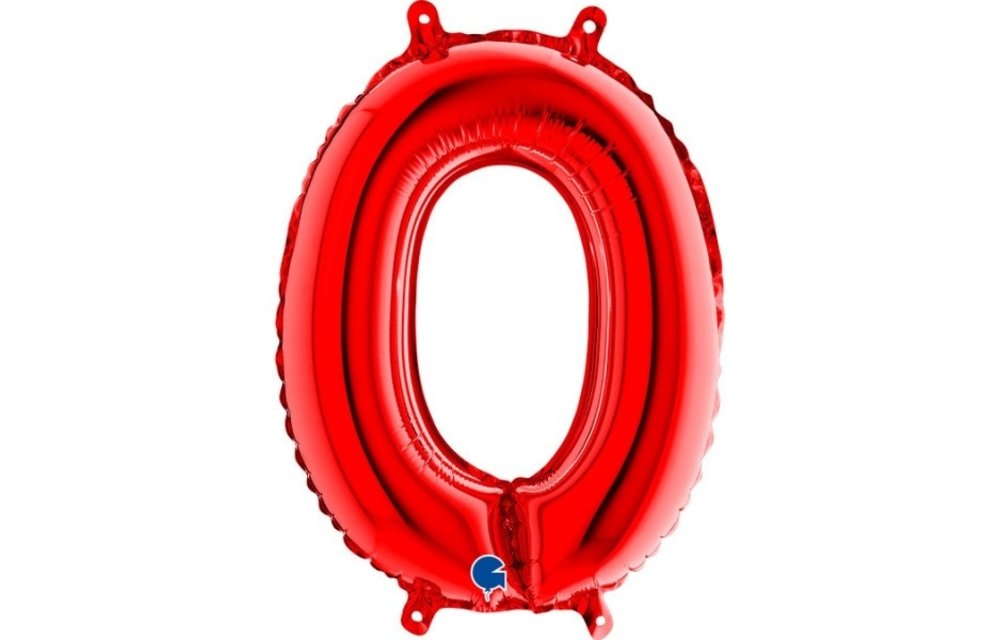 Cijfer Mini Red 0 - GRABO - 14 inch