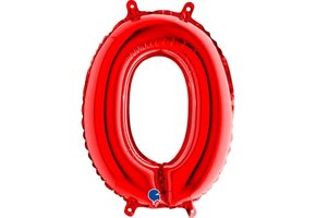 Cijfer Mini Red 0 - 14"/36cm zelfsluitend