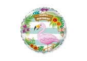 Happy Birthday Flamingo - FX18"/45cm