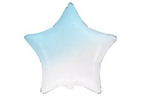 Star - Ombre Pastel Blue - 18 inch - Flex - 5 stuks