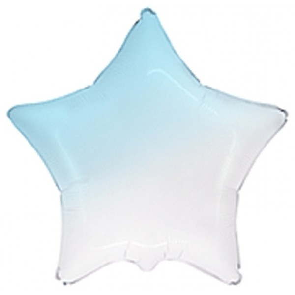 Star - Ombre Pastel Blue - 18 inch - Flex - 5 stuks