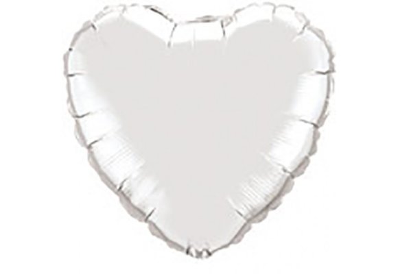 Heart - Silver - 32 inch - Flex - 2 stuks