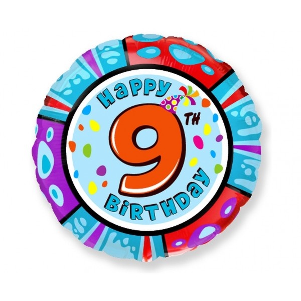 Happy Birthday 9 - FX 18"/45cm