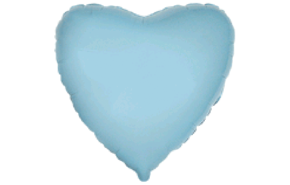 Heart - Light Blue - 18 inch - 5 pieces - Flex