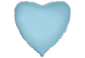 Heart - Light Blue - 18 inch - 5 stuks