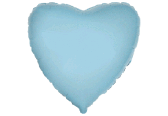 Heart - Light Blue - 18 inch - 5 pcs - Flex