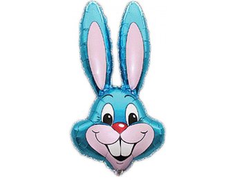 Konijn Hoofd Blauw - FX24"/61cm