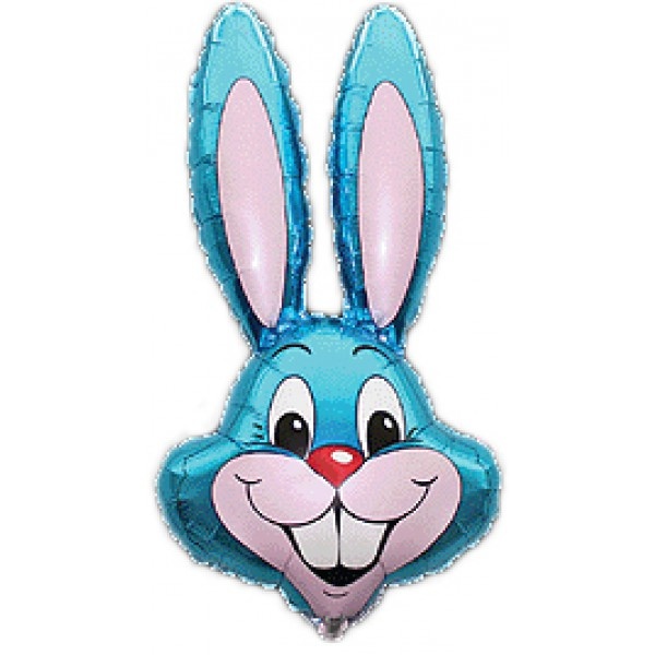 Konijn Hoofd - Blauw - 24 inch - Flex