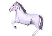 Paard/Horse Wit - FX 32"/81cm