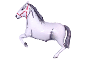 Paard/Horse - Wit - 32 inch - Flex