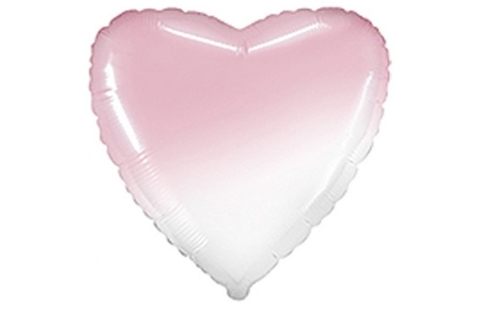 Heart - Ombre Pastel Pink - 18 inch - Flex - 5 pieces