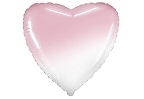 Heart - Ombre Pastel Pink - 18 inch - Flex - 5 stuks