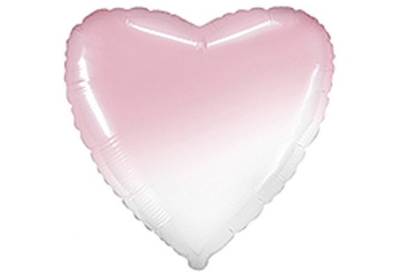 Heart - Ombre Pastel Pink - 18 inch - Flex - 5 pieces