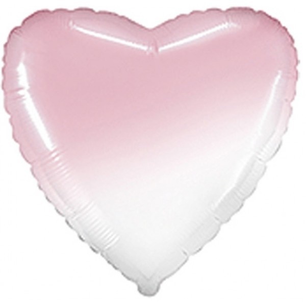 Heart - Ombre Pastel Pink - 18 inch - Flex - 5 pieces