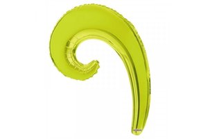 SALE > Curly Wave - Lime Green - K14" - leeg - 5 stuks