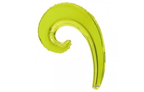 Curly Wave - Lime Green - K14" - leeg - 5 stuks
