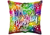Pillow - Happy Birthday Star Multicolour - K18"