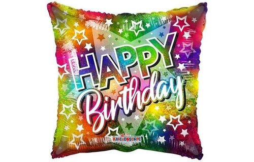 Pillow - Happy Birthday Star Multicolour - K18"