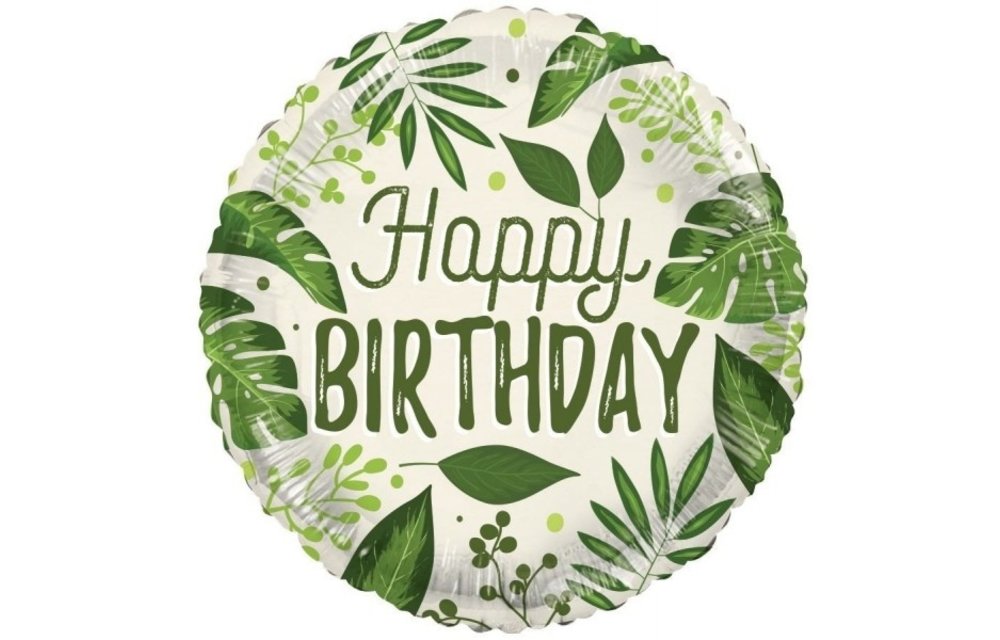 ECO - Birthday - Nature Leaves - 18 inch - Kaleidoscope