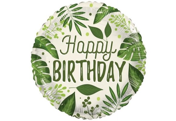 ECO - Birthday - Nature Leaves - 18 inch - Kaleidoscope