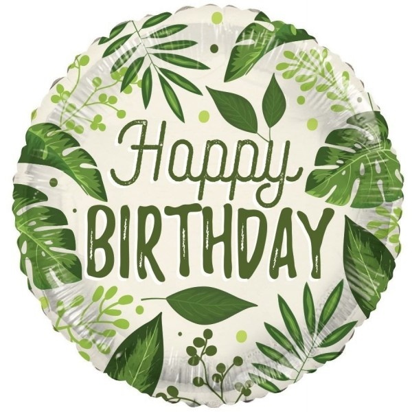 ECO - Birthday - Nature Leaves - 18 inch - Kaleidoscope