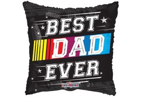 SALE > Pillow - Best Dad Ever Race - 18 inch - Kaleidoscope