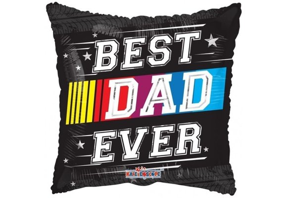 SALE > Pillow - Best Dad Ever Race - 18 inch - Kaleidoscoop