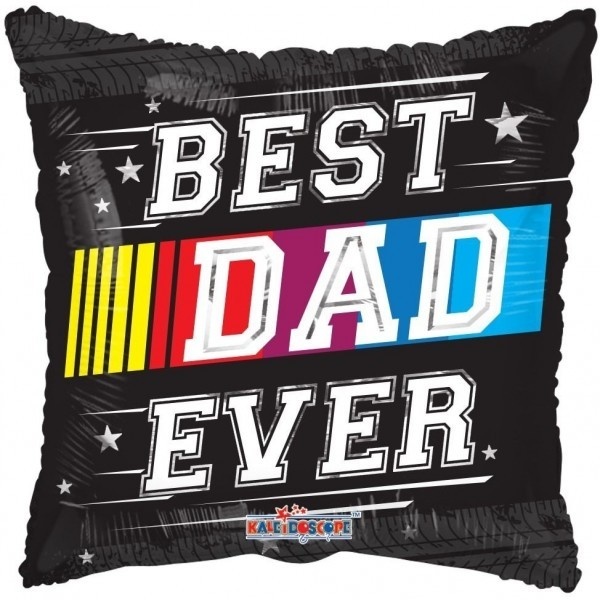 SALE > Pillow - Best Dad Ever Race - 18 inch - Kaleidoscoop