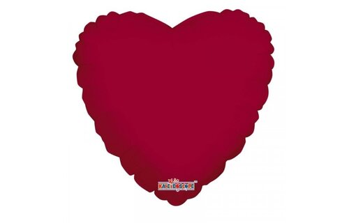 Heart - Donker Rood K18"/45cm - VP