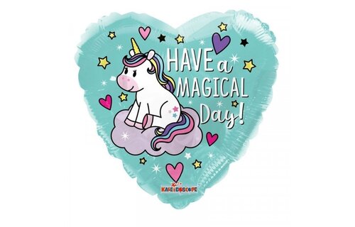 Unicorn Have a Magical Day - Aqua - K18"