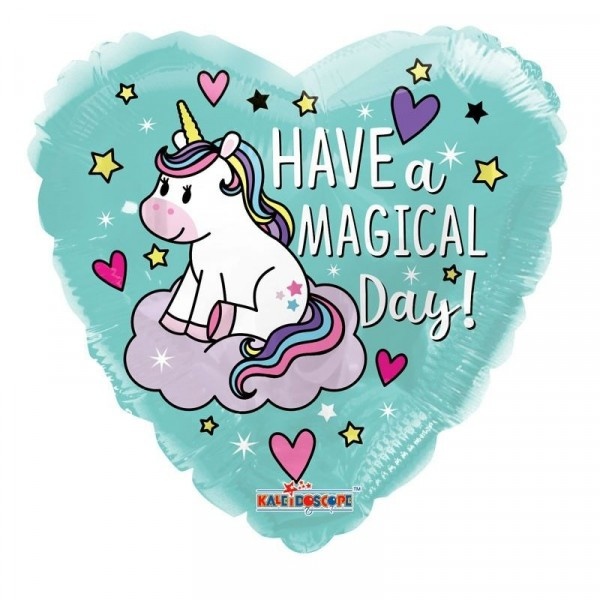 Unicorn Have a Magical Day - Aqua - K18"