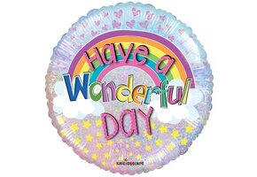 SALE > Have A Wonderful Day - 18 inch - Kaleidoscope