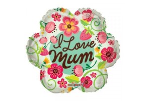 SALE > I Love Mum Flowers - 18 inch - Kaleidoscope