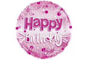 SALE > Clearview - Happy Birthday - Pink - 24 inch - K.