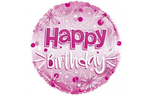 Clearview - Happy Birthday - Pink - K24"