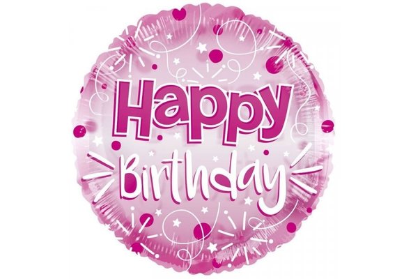 Clearview - Happy Birthday - Pink - K24"