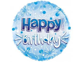 Clearview - Happy Birthday - Blue - K24"