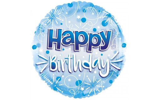 Clearview - Happy Birthday - Blue - K24"