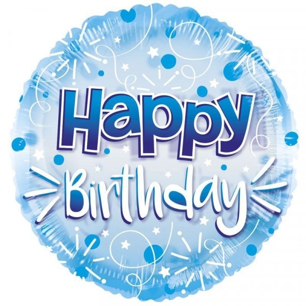 Clearview - Happy Birthday - Blue - K24"
