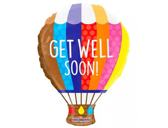 Get Well  Hot Air Balloon - K18"