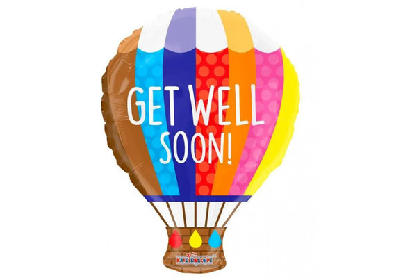 Get Well  Hot Air Balloon - K18"